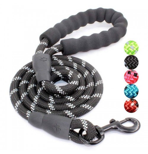 1.5m Reflective Nylon Dog Traction Rope Braided Climbing Rope Dog Lead Dog Leash cat leash and set