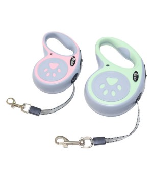 Abs High Quality 3 Meters Rope Length Retractable Pet For Dog Pink Green Luxury Pet Dog Leash