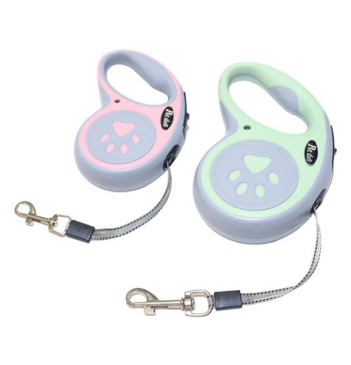 Abs High Quality 3 Meters Rope Length Retractable Pet For Dog Pink Green Luxury Pet Dog Leash