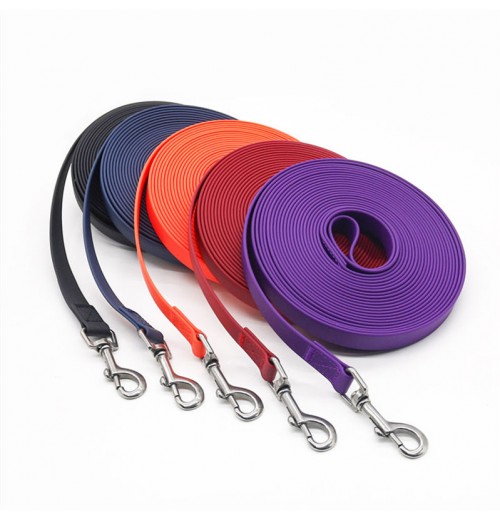 Customized Waterproof PVC Leash Dog Accessories With Durable Snap Hook For Training