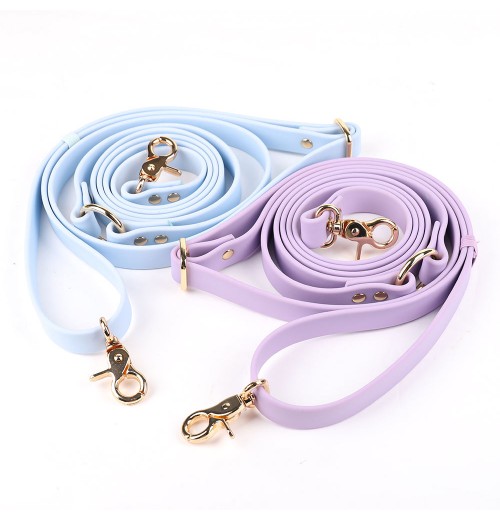 Long Line Pvc Leash Waterproof PVC Coated Webbing Dog Leash For Pet Dog Walking Training