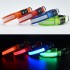 Led Dog Collar Flashing Nylon 3 Mode Lighting Usb Chargeable Leopard Print Dog Pet Collar Dog Collars Manufacturers