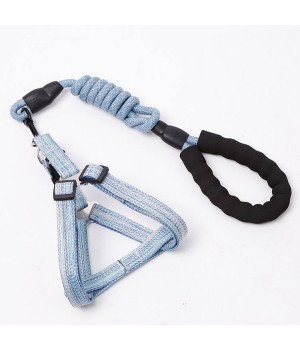 Wholesale Customer brand Fashion Flax Pet Cat Dog Chest Strap Traction Rope Pet Leash Dog Harness