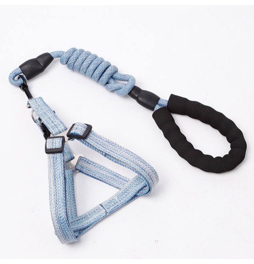 Wholesale Customer brand Fashion Flax Pet Cat Dog Chest Strap Traction Rope Pet Leash Dog Harness