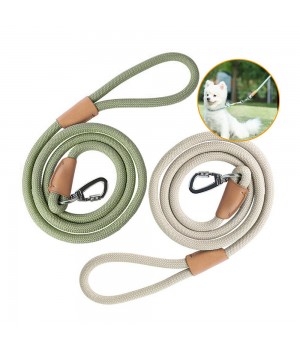 Reflective Foam Handle Metal Buckle Custom Logo Slip on Adjustable Nylon Walking 1.5m Long Pet Cat Dog Lead Rope Leash